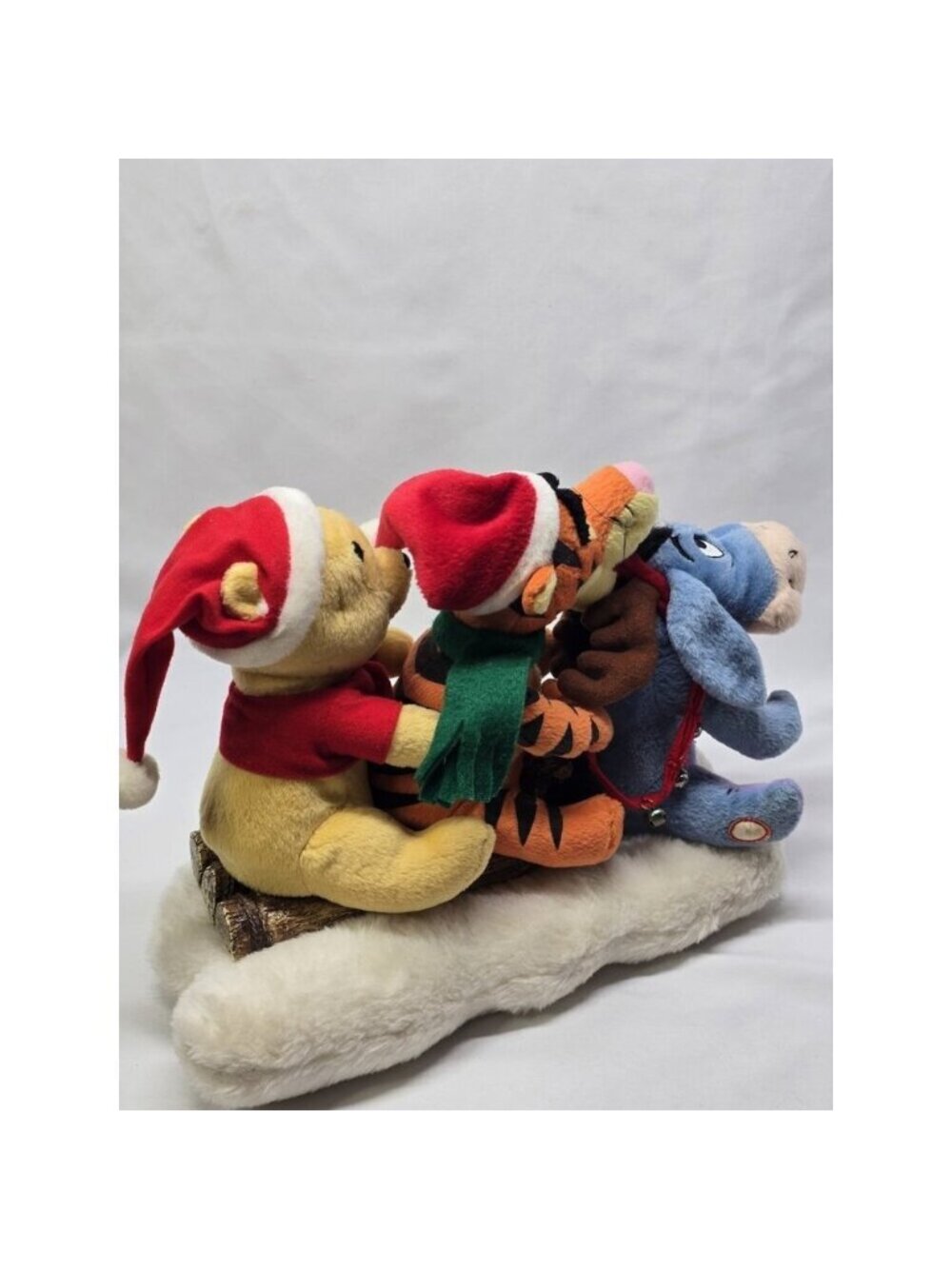 Gemmy Disney Winnie the Pooh Tigger Eeyore Christmas Sleigh Music/Motion Tested - Picture 11 of 14